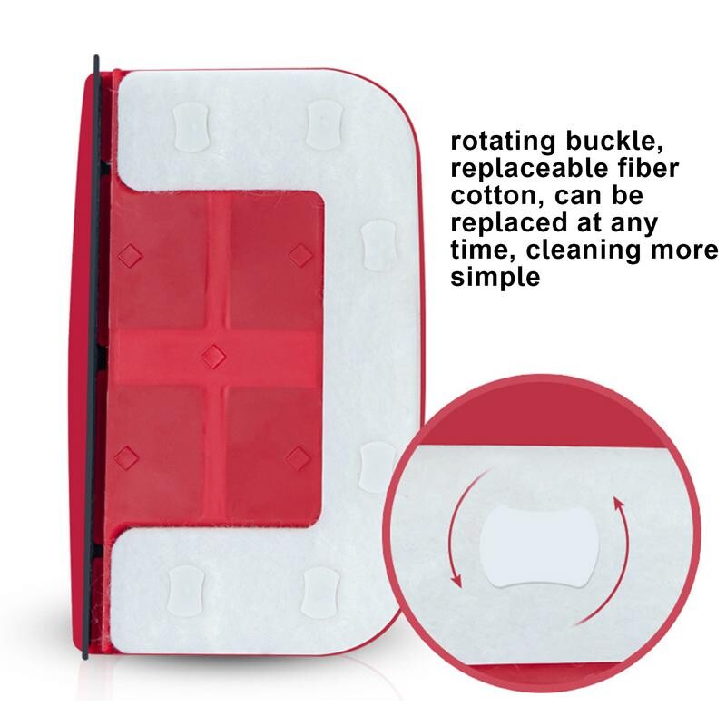 Magnetiline aknapesuri ristkülikukujuline kahepoolne aknahari, klaasi laia käepidemega aknapuhastusvahendid majapidamises