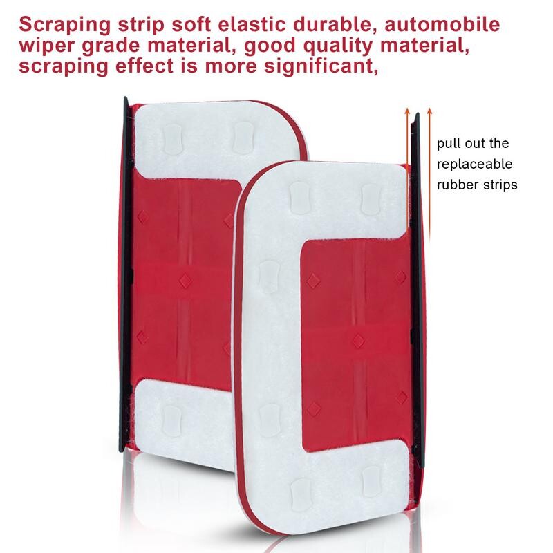 Magnetiline aknapesuri ristkülikukujuline kahepoolne aknahari, klaasi laia käepidemega aknapuhastusvahendid majapidamises