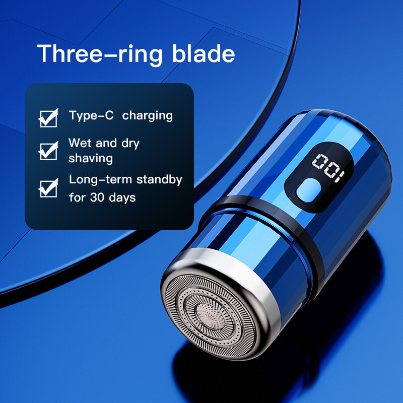 Нова мини електрическа самобръсначка T6 3D самобръсначка с плаваща глава type-c бързо зареждане мъжка акумулаторна самобръсначка
