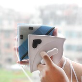 Dvipusis magnetinis langų valytuvo stiklo valymo šepetys Įrankiai Magnetinis langų valiklis Buitinis trikampis valymo šepetys