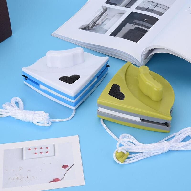 Dvipusis magnetinis langų valytuvo stiklo valymo šepetys Įrankiai Magnetinis langų valiklis Buitinis trikampis valymo šepetys