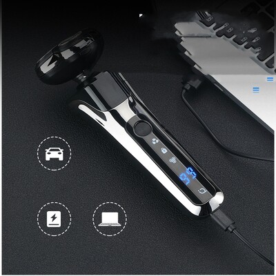 Електрическа самобръсначка за мъже Електрическа самобръсначка за мъже Акумулаторна самобръсначка за мокро сухо бръснач Изскачащ тример Водоустойчива безжична преносима самобръсначка