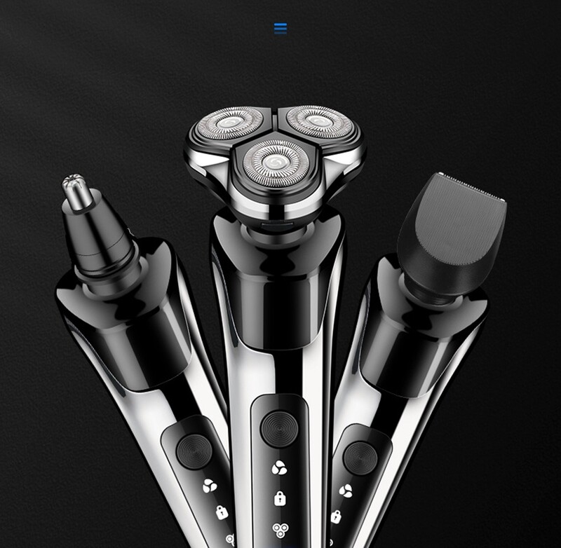 Електрическа самобръсначка за мъже Електрическа самобръсначка за мъже Акумулаторна самобръсначка за мокро сухо бръснач Изскачащ тример Водоустойчива безжична преносима самобръсначка