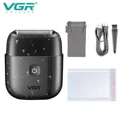 VGR Hair Shaver Professional Razor Electric Shaver Portable Beard Trimmer Αδιάβροχο μηχάνημα ξυρίσματος Mini Shaver for Men V-340