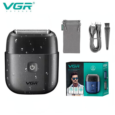 VGR Hair Shaver Professional Razor Electric Shaver Portable Beard Trimmer Αδιάβροχο μηχάνημα ξυρίσματος Mini Shaver for Men V-340
