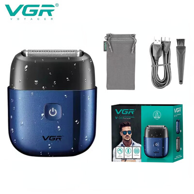 VGR Hair Shaver Professional Razor Electric Shaver Portable Beard Trimmer Αδιάβροχο μηχάνημα ξυρίσματος Mini Shaver for Men V-340