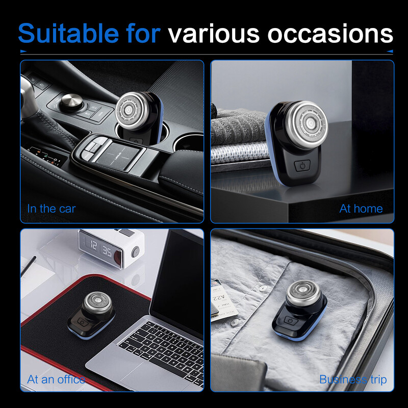 Мини електрическа самобръсначка Самонаточваща се самобръсначка Преносима самобръсначка Тример за брада Акумулаторна самобръсначка за мъже 7900 оборота в минута LPX7 Водоустойчив