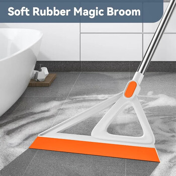 Multifunction Magic Broom, Squeegee Broom για το πάτωμα, Magic Broom Sweeper για Σαλόνι, Κουζίνα, Μπάνιο-Easy Dry The Glass