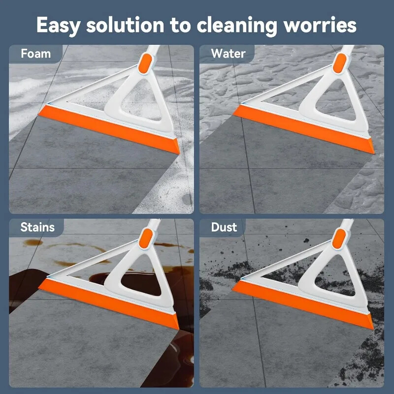 Daugiafunkcinė „Magic“ šluota, valytuvo šluota grindims, „Magic Broom“ šlavimo mašina svetainei, virtuvei, vonios kambariui – lengvai išdžiovinkite stiklą