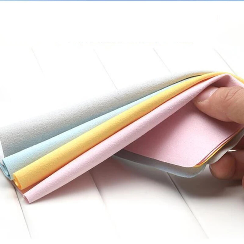 10 бр./партиди Висококачествен препарат за почистване на очила Chamois Почистваща кърпа от микрофибър за кърпички за почистване на екрана на телефона с обектив