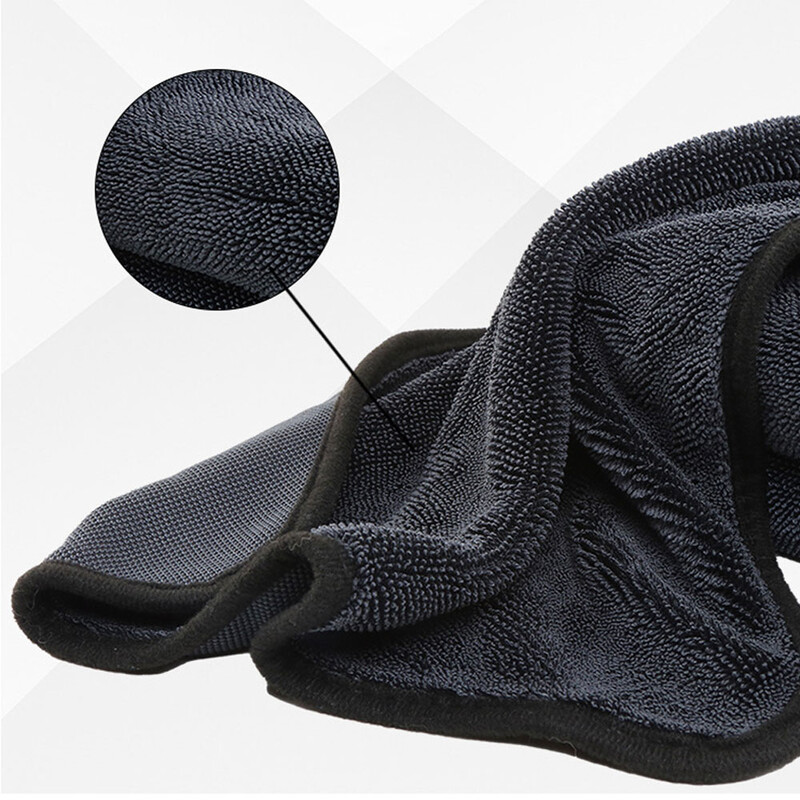 Paksendatud keeratud riidest autopesurätik Tugev imav puhastuslapp Pehme kiust rätik Dropshipping