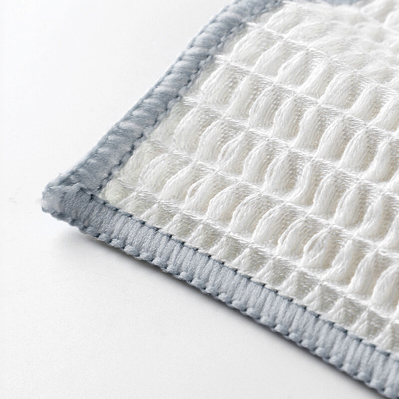 3 TK bambusest kiust nõuderätik mittenakkuva õlivahvliga pehme köögipuhastuslapp, tugev imav küürimislapp kärgstruktuuriga pühkimislapp