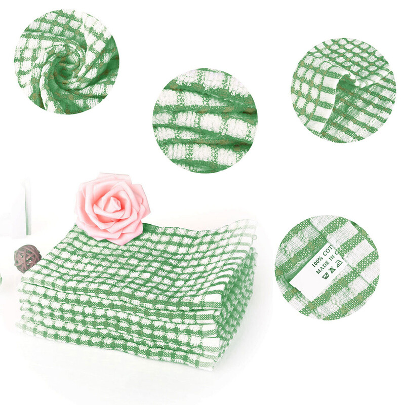 6 tk puuvillane rätik Pehme imav nõudepesulapp Kööginõude kaltsud kärgstruktuuriga hingav pesurätik kodupuhastuslapp pesulapp