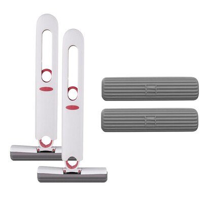 Мини моп Сгъваем преносим мини моп Самоекструдиращ се моп за почистване на под Сухо и мокро почистване на маса за баня, прозорец, кухненски моп