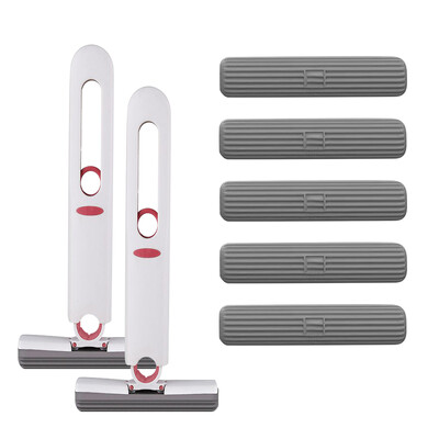 Мини моп Сгъваем преносим мини моп Самоекструдиращ се моп за почистване на под Сухо и мокро почистване на маса за баня, прозорец, кухненски моп