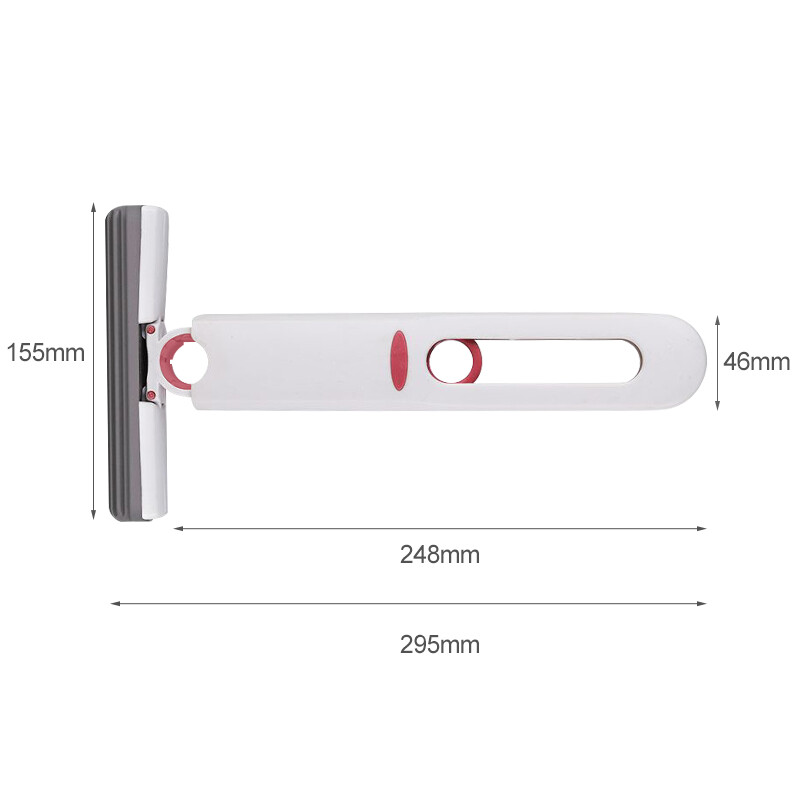 Мини моп Сгъваем преносим мини моп Самоекструдиращ се моп за почистване на под Сухо и мокро почистване на маса за баня, прозорец, кухненски моп