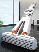 Стиснете Самоотцеждащ се Collodion Моп Дървени подови плочки Завъртете Домакински почистващи инструменти за почистване на стени и тавани Под