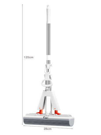 Squeeze Self-stranting Collodion Mop Ξύλινα πλακάκια δαπέδου Spin Εργαλεία οικιακού καθαρισμού για να καθαρίσετε τοίχους και οροφές Δάπεδο