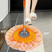 Tīrīšanas saulespuķu mops 360, grozāms, regulējams tīrīšanas mops, pagarināms sienu tīrīšanas mops ar garu rokturi, mikrošķiedras griežamā mopa