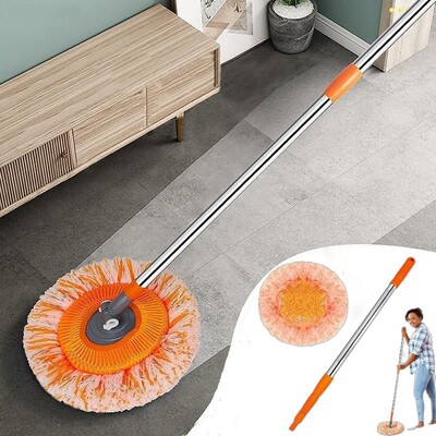 Tīrīšanas saulespuķu mops 360, grozāms, regulējams tīrīšanas mops, pagarināms sienu tīrīšanas mops ar garu rokturi, mikrošķiedras griežamā mopa