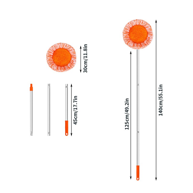 Puhastusmopp Päevalillemop 360 Pööratav reguleeritav puhastusmopp Pikendatav seinapuhastusmopp Pika varrega Mikrofiibrist keerlemismopp