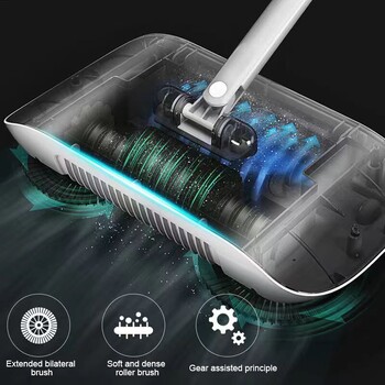 Μηχάνημα καθαρισμού δαπέδου Clean Household Sweep Lazy Kitchen Washer Mop Magic Broom Robot Handle Sweeper with Combo