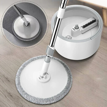 Spin Mop Water Separation 360 Cleaning with Bucket Πανί μικροϊνών Χωρίς πλύσιμο χεριών Πλωτή σφουγγαρίστρα οικιακής χρήσης Εργαλεία καθαρισμού