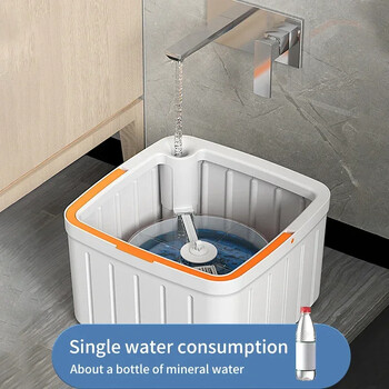 Spin Mop Water Separation 360 Cleaning with Bucket Πανί μικροϊνών Χωρίς πλύσιμο χεριών Πλωτή σφουγγαρίστρα οικιακής χρήσης Εργαλεία καθαρισμού