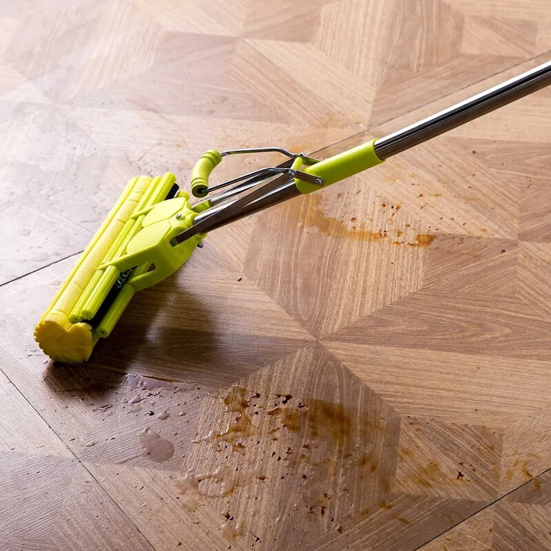 1 tk põrandakäsn Mop Twist The Water Mops Mikrofiibrist otsik Lame pöörlev pihusti Isepigistuv ilma käsipesuta