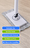 BOOMJOY Mini Mop Automātiska auduma saspraudes Mop Roku brīva mopa virtuves un mājsaimniecības grīdu tīrīšanai ar 360° rotācijas tīrīšanas instrumentiem