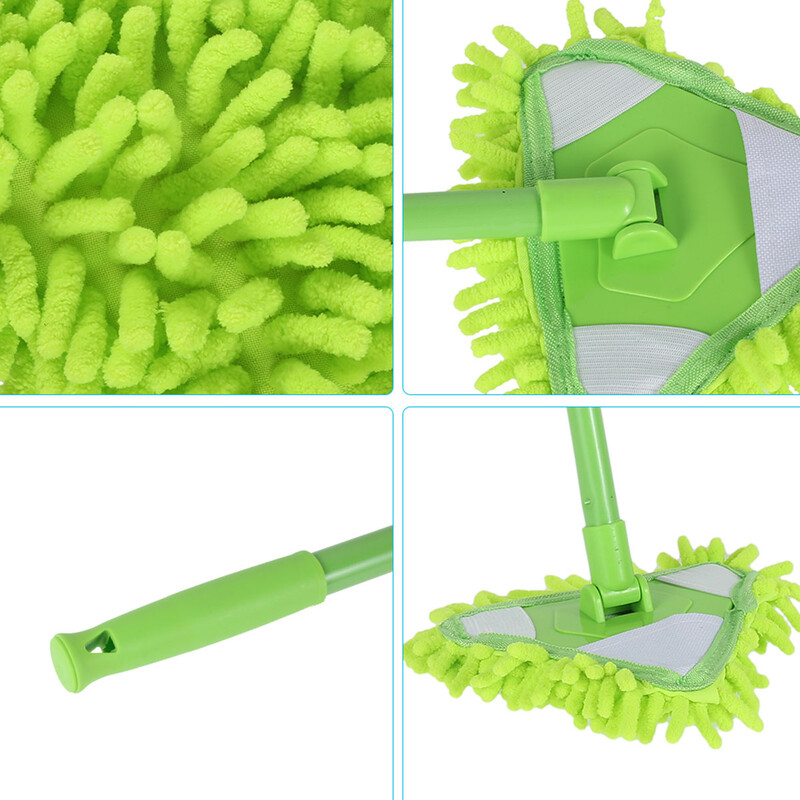 Puhastusmopp 180° pööratav reguleeritav kolmnurkne mop, pikendatav käepide Multifunktsionaalne puhastusmopp koduköögi vannitoa jaoks