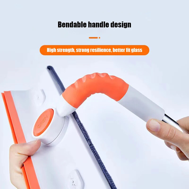 Langų valymo šepetėlis valytuvas Šluostė Minkštas mikropluošto stiklo grandiklis Teleskopinis daugiafunkcis valiklis Valymo dulkės Buitinės reikmenys