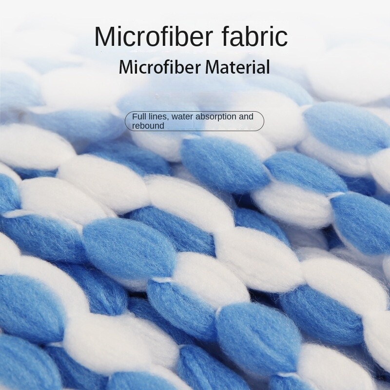 Удебелена и въртяща се резервна глава за моп от ултра фини влакна за домашна употреба - 16 см универсални аксесоари за моп Лесно инсталиране