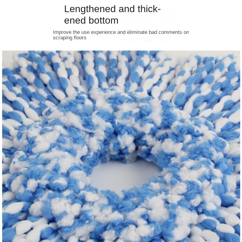 Удебелена и въртяща се резервна глава за моп от ултра фини влакна за домашна употреба - 16 см универсални аксесоари за моп Лесно инсталиране