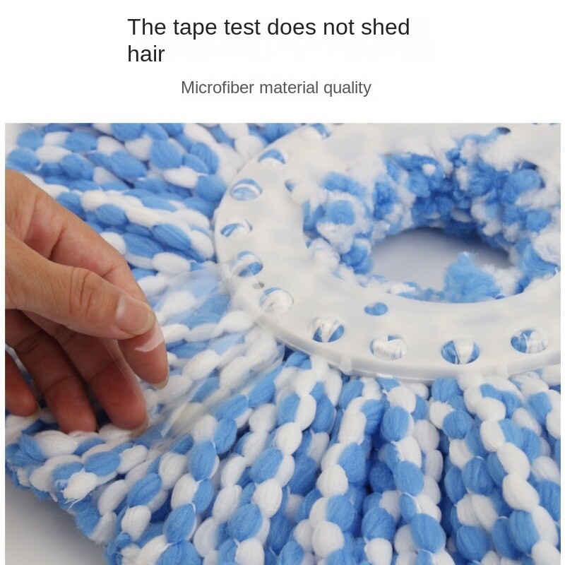 Удебелена и въртяща се резервна глава за моп от ултра фини влакна за домашна употреба - 16 см универсални аксесоари за моп Лесно инсталиране