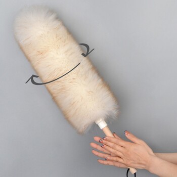 Wool Duster Οικιακό Καθαρισμός Dust Duster Brush Καθαρισμός αυτοκινήτου Καθαρισμός σκόνης Σπίτι Καθημερινή χρήση Πλένεται καθαρά οικιακά σκεύη