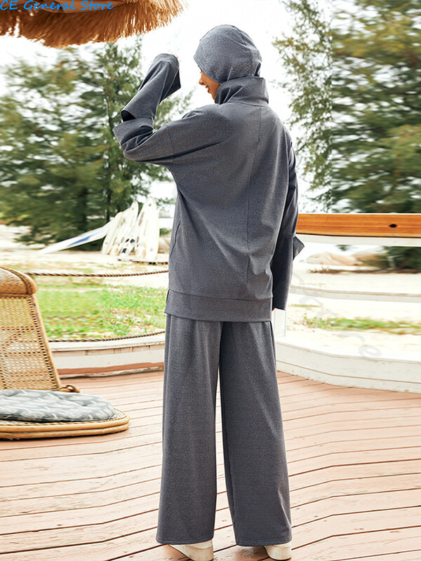 2024 Пролет Дамско мюсюлманско спортно облекло Комплект от 3 бр. Активно облекло за бягане Арабско Турция Спортно облекло На открито Ислямско скромно активно облекло за фитнес