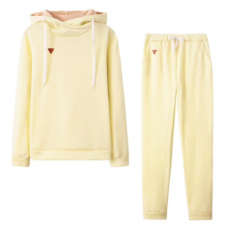 Мъжки комплекти суичър + панталон от две части Ежедневен едноцветен спортен костюм Мъжки модни спортни комплекти от полар Анцуг Дамско облекло