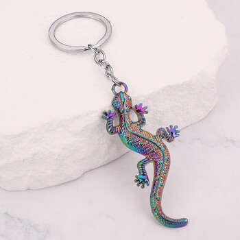 Ретро ключодържател гущер Gecko Creative Animal Gift Car Keychain Accessories 