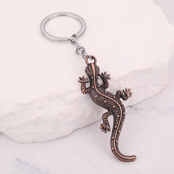 Ретро ключодържател гущер Gecko Creative Animal Gift Car Keychain Accessories 