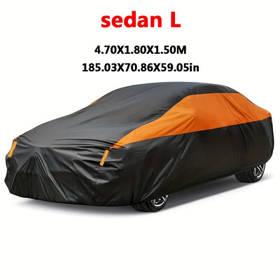 Autóhuzatok Kültéri Vízálló Nap Eső Hó Védelem UV Auto Cover Univerzális SUV/Sedan 190T Autóvédő Teljes huzatok