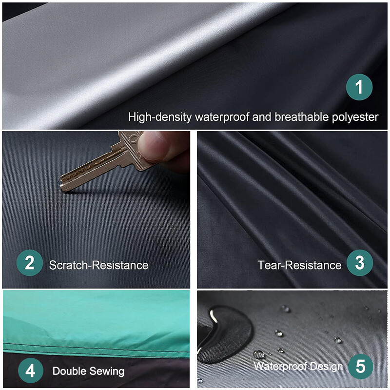 Универсални пълни калъфи за автомобили Външни Водоустойчиви Слънце Дъжд Сняг UV защита Черен Зелен Снаждане Цветен капак Подходящ за SUV/Седан/Хечбак