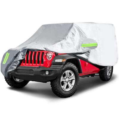 Autó burkolat Jeep Wrangler 2 ajtós 4 ajtós, szélálló porálló UV védelem automatikus burkolat Jeep Wrangler JK, JL, YJ 1987-2019