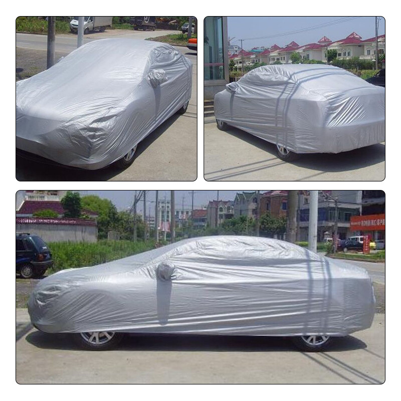 Универсални калъфи за кола S/M/L/XL/XXL Интелигентно външно пълно покривало за кола Слънце UV защита Каросерия на автомобила Слънцезащитен дъжд Прахоустойчив водоустойчив капак