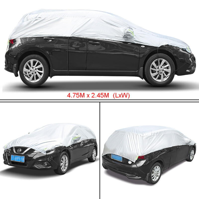 Automašīnas pusaugšējais vāks hečbeka sedanam Plāns viegls ūdensizturīgs saules lietus sniega putekļu āra aizsargs automašīnas jumta dzinēja pārsegi