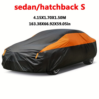 Autóhuzatok Kültéri Vízálló Nap Eső Hóvédő UV Auto Cover Univerzális SUV/Sedan 190T autóvédő teljes huzatok