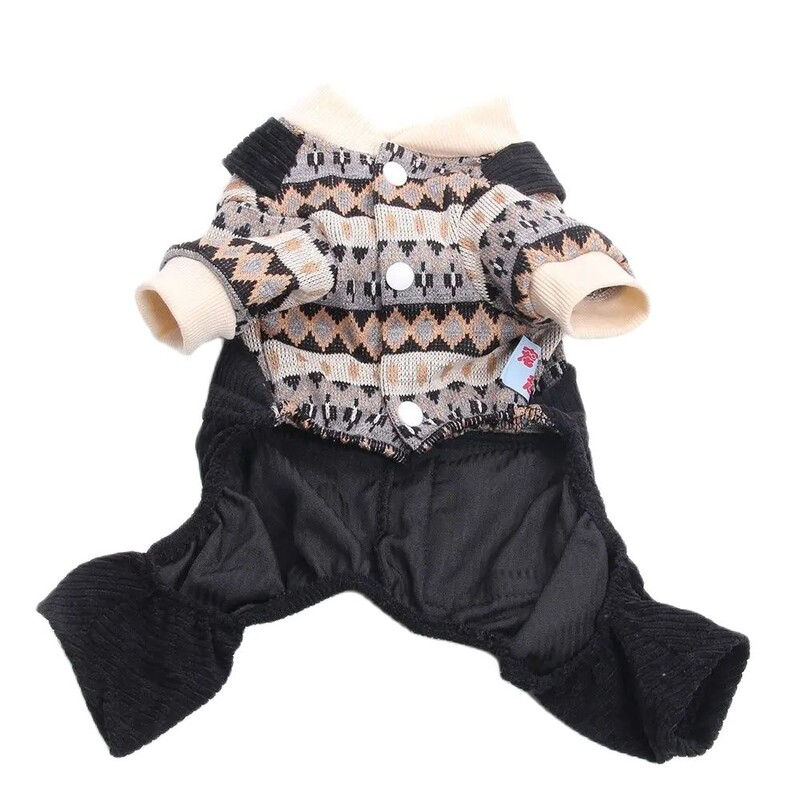 Нов гащеризон за кучета, суичър, плетен пуловер и кадифени панталони, есенно палто за домашни любимци, яке, гащеризон за кученца