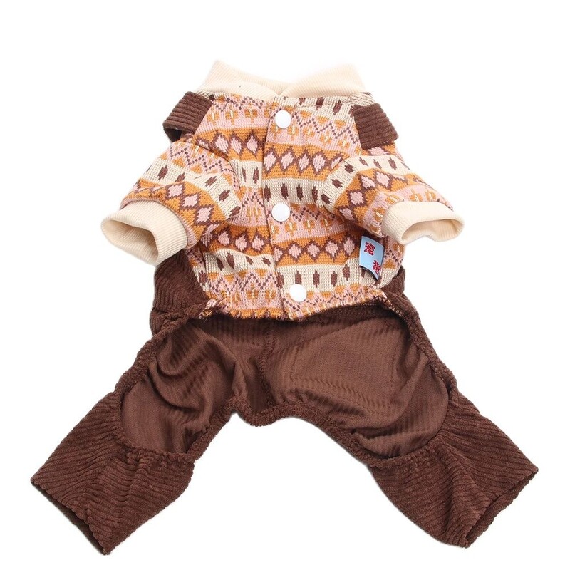 Нов гащеризон за кучета, суичър, плетен пуловер и кадифени панталони, есенно палто за домашни любимци, яке, гащеризон за кученца