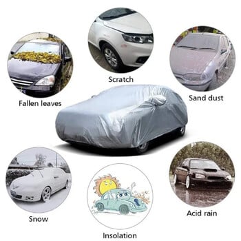 Κάλυμμα αυτοκινήτου εξωτερικού χώρου Universal High Protection Sun Covers SUV Sedan Full Covers Protector Αδιάβροχο Dustproof αξεσουάρ αυτοκινήτου