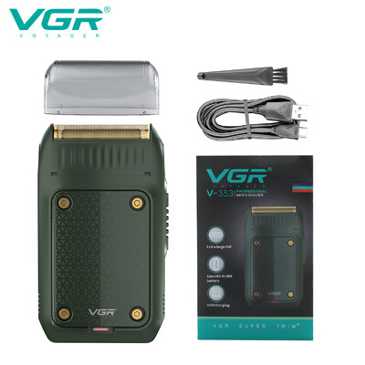 VGR Shaver Professzionális borotva elektromos borotvagép hordozható szakállvágó újratölthető borotva mini borotva férfiaknak V-353